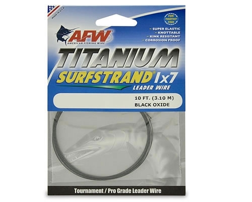 AFW Titanium Surfstrand 1x7 Leader Wire 75 lbs 3,1 m